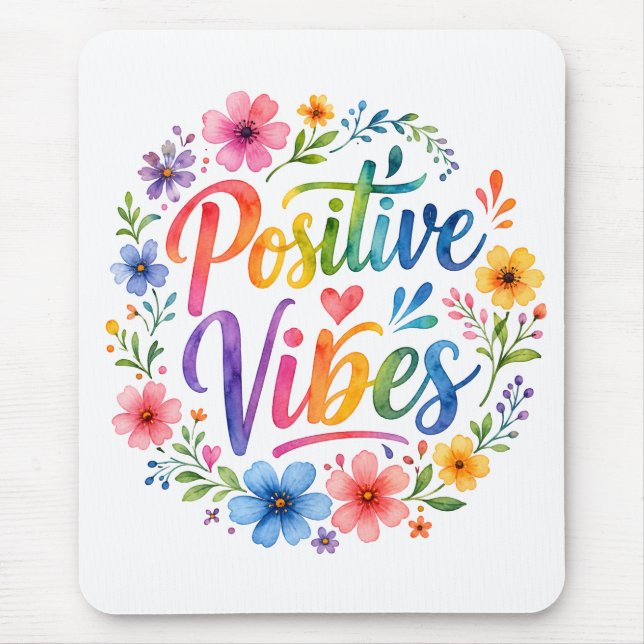 Positive Vibes Mousepad (Vorne)