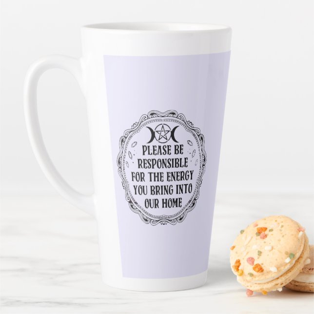 Positive Vibes nur Latte-Tasse Milchtasse (Beispiel)