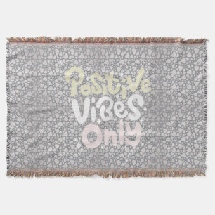 Positive Vibes nur neutrale Farbe boho Stil Decke