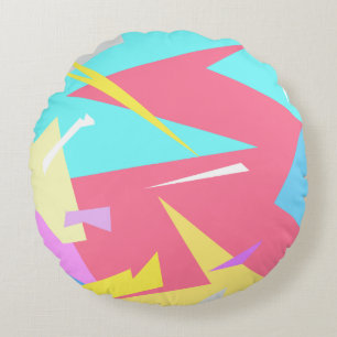 Positive Vibes Pastel Farben Abstrakt Rundes Kissen