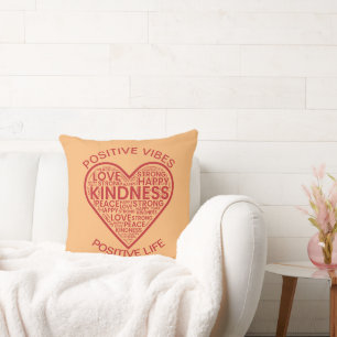 Positive Vibes Positive Leben Kissen