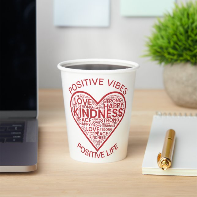 Positive Vibes Positive Life Paper Cups Pappbecher (InSitu)