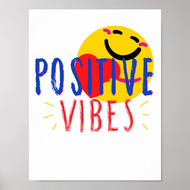 Positive Vibes Poster (Vorne)