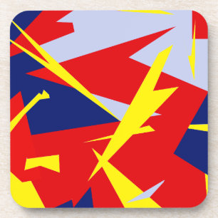 Positive Vibes Red Blue White Getränkeuntersetzer