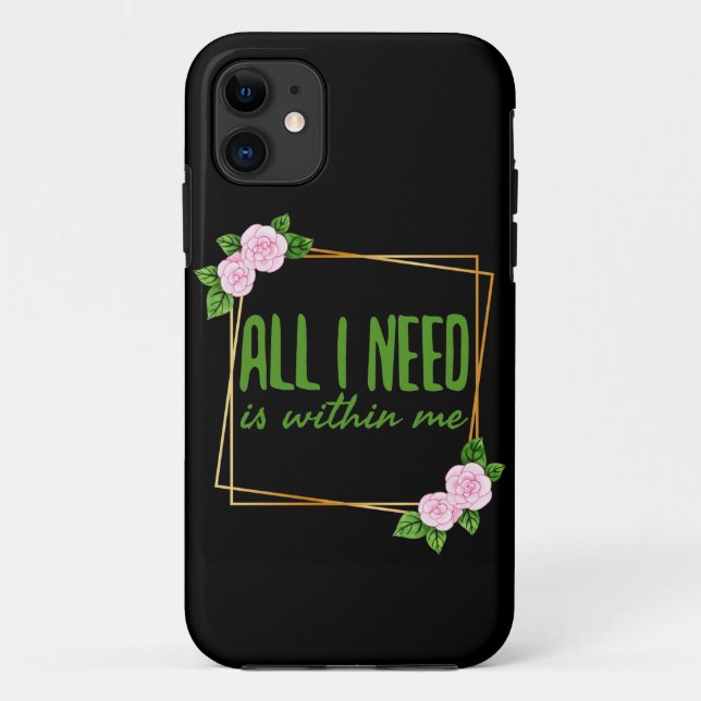 positive Vibes Redewendungen für Motivation Case-Mate iPhone Hülle (Rückseite)