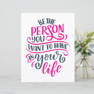 Positive Vibes - seien Sie die Person, die Sie Gew