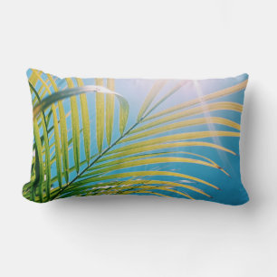 Positive Vibes Sonnige Palme Wurf Kissen