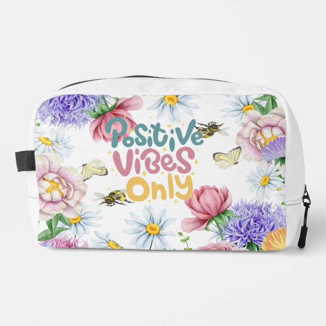 Positive Vibes Toilettenbeutel Waschbeutel (Vorderseite)