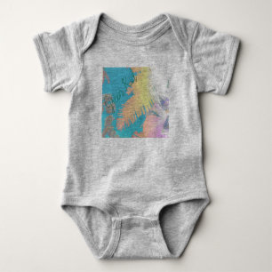 Positive Vibes Tropical Palm Trees Baby Strampler