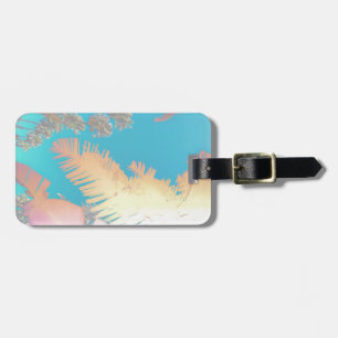 Positive Vibes Tropical Palm Trees Gepäckanhänger