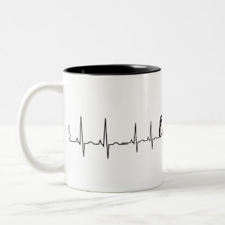 Positive Vibes und gesundes Leben Zweifarbige Tasse