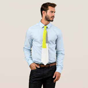 Positive Vibes Yellow White Minimalistische Krawat Krawatte