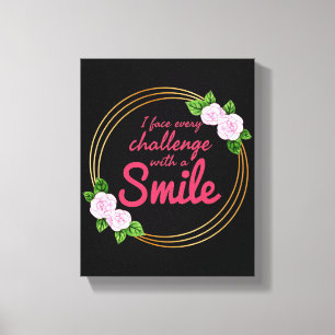 positive Vibes Zitate für Arbeit, Leben und Erfolg Leinwanddruck