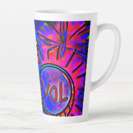 Positive Vibrationen Latte Tasse