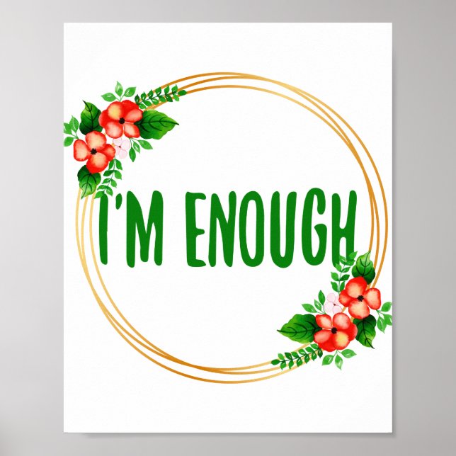 positive Visionen für die Akzeptanz des Lebens und Poster (Vorne)