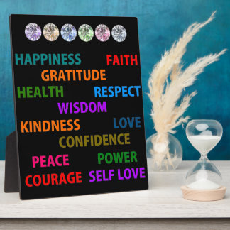 Positive Worte Fotoplatte