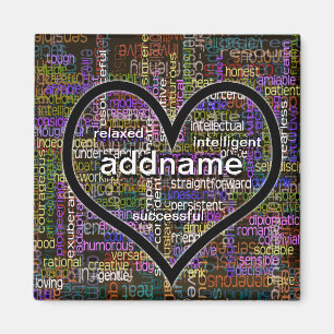 Positive Worte über Sie Magnet