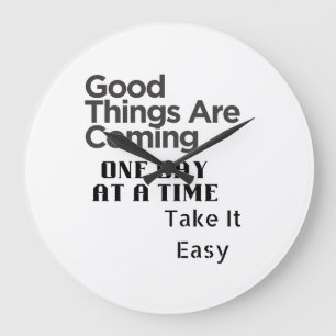 positive Zitat Kunst Große Wanduhr