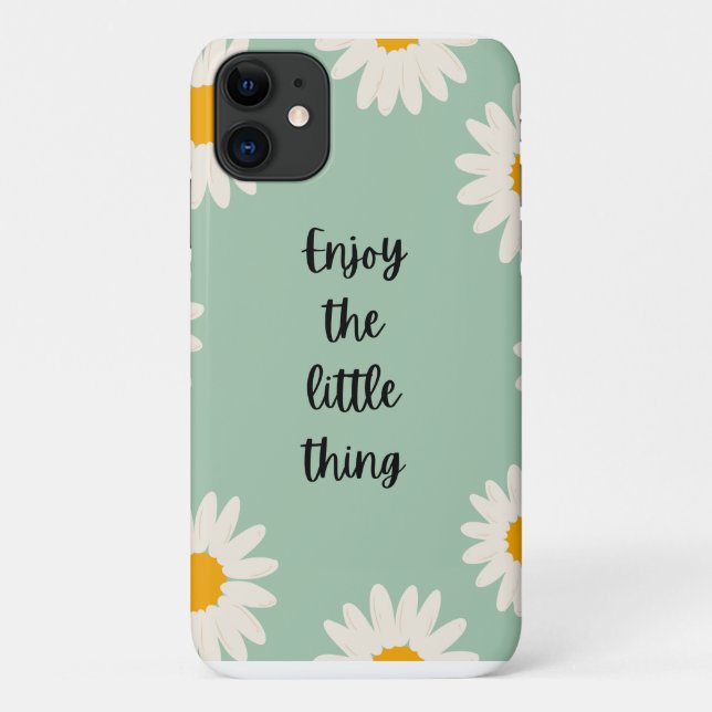 Positive Zitate genießen das Kleine Case-Mate iPhone Hülle (Rückseite)