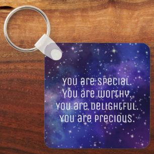 Positiver Affirmations-Schlüsselanhänger "You are  Schlüsselanhänger