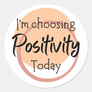 Positiver Affirmationsaufkleber Runder Aufkleber