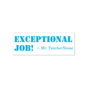Positiver "außergewöhnlicher Job!" Briefmarke aus Permastempel