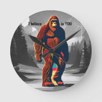 Positiver Cartoon Bigfoot glaubt an Sie