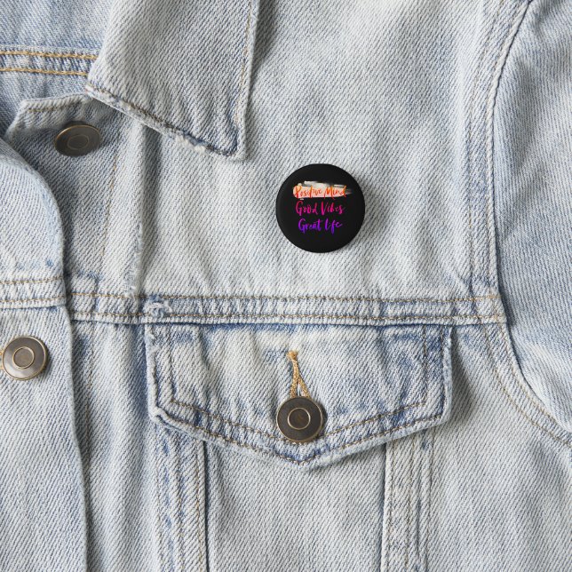 Positiver Geist. Gute Schwingungen. Großartiges Le Button (Beispiel)
