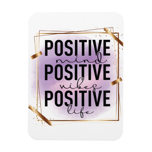 Positiver Geist, positive Lebensfreude Magnet (Vertikal)
