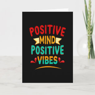 Positiver Geist, positive Vibes Karte