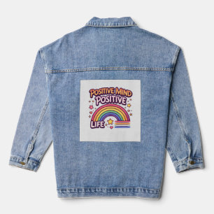 Positiver Geist Positives Leben Jeansjacke