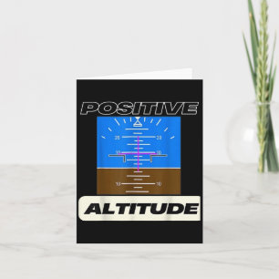 Positiver Höhenflug Funny Pilots Aviation Karte