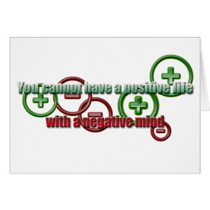 Positiver Leben-Negativ-Verstand