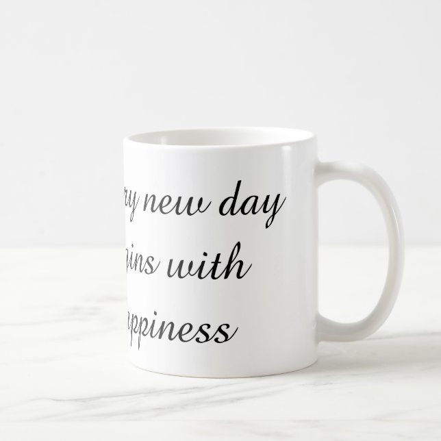 Positiver Morgenbecher Kaffeetasse (Rechts)