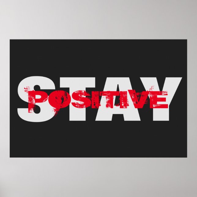 Positiver Motivierend fett formatierter Text Moder Poster (Vorne)