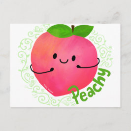 Positiver Pfirsichpun - Peachy Postkarte