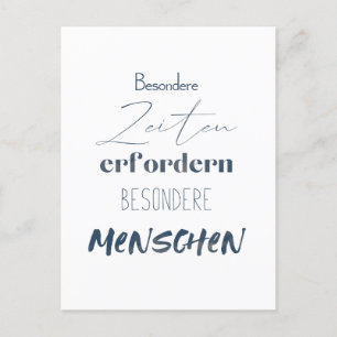 Positiver Spruch Zitat auf einer Postkarte