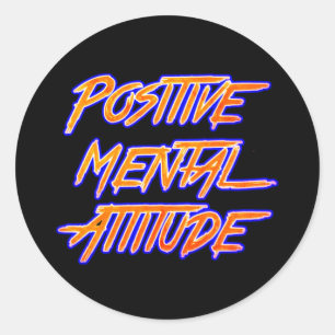 Positiver Sticker für die psychische Einstellung