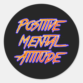 Positiver Sticker für die psychische Einstellung