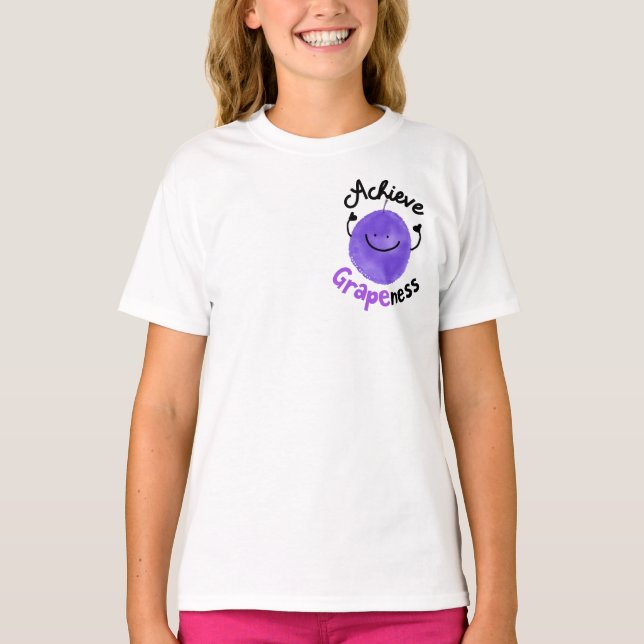 Positiver Traubenpun - Erlangen der Traubenernte T-Shirt (Vorderseite)