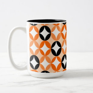 Positiver und negativer Raum - Halloween Zweifarbige Tasse