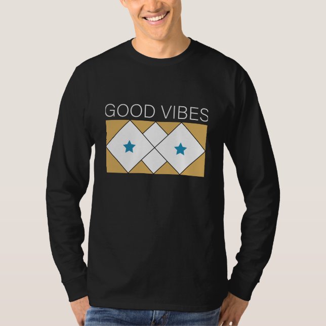 Positiver Vibes erfrischender T - Shirt (Vorderseite)