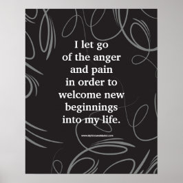 Positives Affirmative Forgiity Anger Management Poster