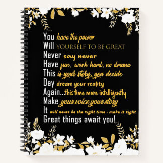 Positives Affirmative Notebook Notizbuch