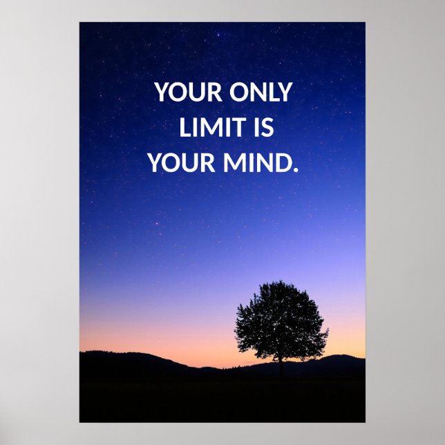 Positives Affirmative Zitat Poster (Vorne)