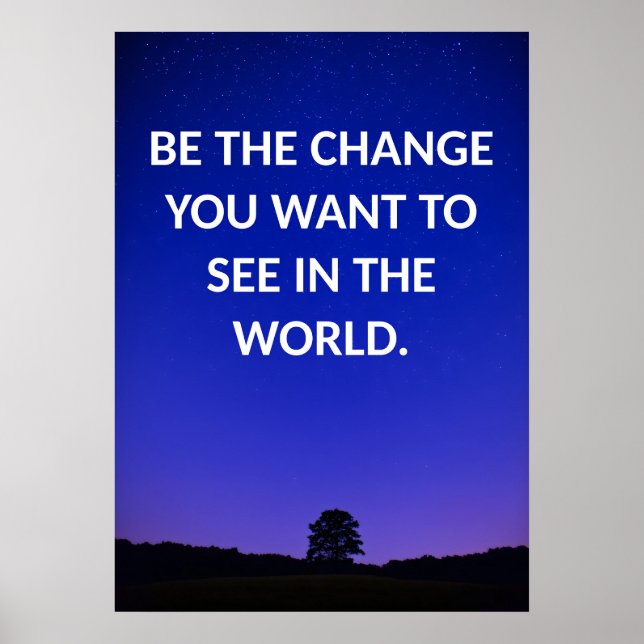 Positives Affirmative Zitat Poster (Vorne)