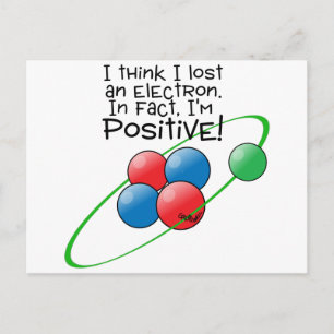 Positives Atom Postkarte