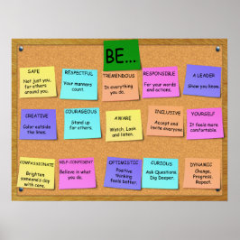 POSITIVES DENKEN - 15 Punkte Poster