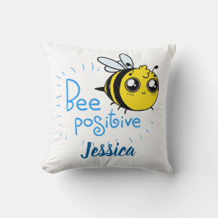 Positives Denken Bee Positive Niedliche Biene Kissen
