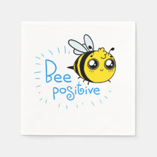 Positives Denken Bee Positive Niedliche Biene Serviette
